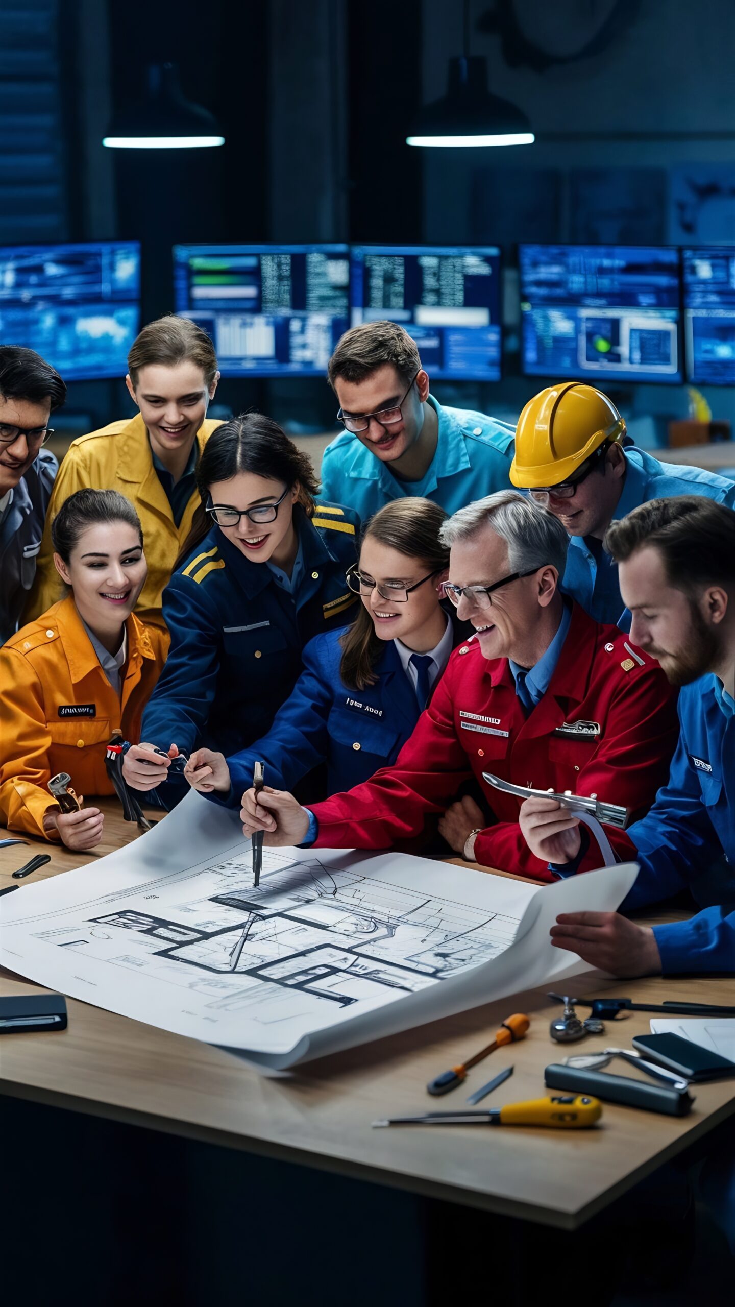 group-engineers-with-plan